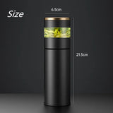 Thermos intelligent 450 ml avec infuseur et affichage de température, en acier inoxydable