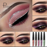 Eyeliner gel scintillant 16 couleurs, imperméable et longue tenue. 𝓑2𝓢