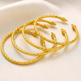 Bracelet vintage plaqué or 24 carats de 65 mm 𝓑2𝓢