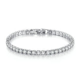 Bracelet Tennis Zircone 4mm Élégance Mariage