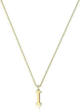 Collier Initiale A–Z Plaqué Or 18K