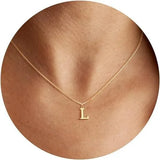 Collier Initiale A–Z Plaqué Or 18K