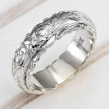 Bague Rose Or 14K Sculptée