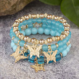 Set Bracelets Papillon Rose Bohème – 4 Pièces