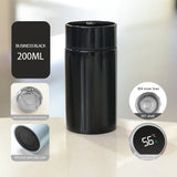 Thermos intelligent 200 ml avec affichage température, acier inoxydable