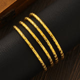 Bracelet vintage plaqué or 24 carats de 65 mm 𝓑2𝓢