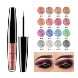 Eyeliner gel scintillant 16 couleurs, imperméable et longue tenue. 𝓑2𝓢