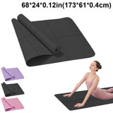 Tapis de yoga antidérapant en mousse confort 4 mm, idéal pour yoga et pilates
