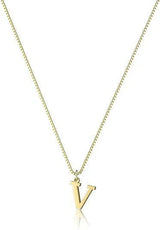Collier Initiale A–Z Plaqué Or 18K