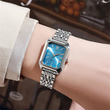 Montre Élégante Dorée Femme – Bracelet Acier Inoxydable 𝓑2𝓢