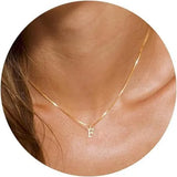 Collier Initiale A–Z Plaqué Or 18K