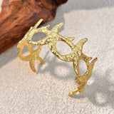 Bracelet Doré Vintage Motif Océan pour Femme 𝓑2𝓢