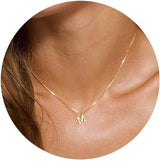 Collier Initiale A–Z Plaqué Or 18K