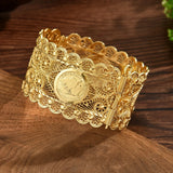 Bracelet Arabe Rétro Plaqué Or