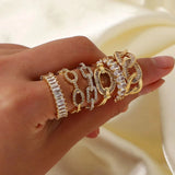 Bagues Anillos Or Zircone