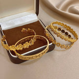 Bracelet manchette à fleurs en acier inoxydable 316L pour femmes, mode creuse florale esthétique Couple poignet empilé, bijoux cadeaux 𝓑2𝓢