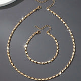 Ensemble collier + bracelet femme, élégant, tendance et polyvalent .
