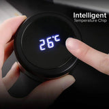 Bouteille d’eau intelligente en acier inoxydable avec affichage LCD, anti-fuite, garde chaud et froid.