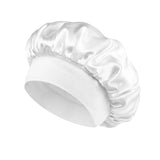 Mütze aus weichem Satin – Schlafmütze für lange Haare, Schutz und Komfort.