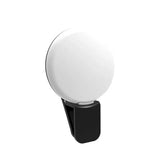 Mini anneau LED selfie à clip réglable