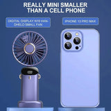 Ventilateur de cou portable USB 5 vitesses avec écran