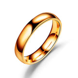 Bague 6mm en titane, simple, hypoallergénique – couple/mariage.