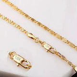 Collier Or Élégance 18K – Chaîne Classique Mixte