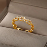 Bagues Anillos Or Zircone