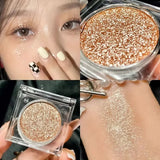 Fard à paupières scintillant longue tenue, effet brillant et lumineux, idéal pour les fêtes. 𝓑2𝓢