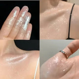 Fard à paupières scintillant longue tenue, effet brillant et lumineux, idéal pour les fêtes. 𝓑2𝓢