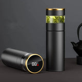 Thermos intelligent 450 ml avec infuseur et affichage de température, en acier inoxydable