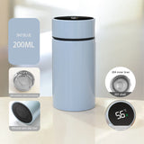 Thermos intelligent 200 ml avec affichage température, acier inoxydable