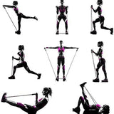 Bandes de fitness avec poignées, pour musculation à domicile