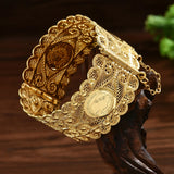 Bracelet Arabe Rétro Plaqué Or