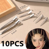 Pinces à cheveux sans plis, outil professionnel de coiffure, lot de 10 pièces. 𝓑2𝓢