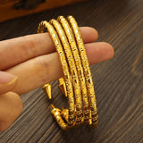 Bracelet vintage plaqué or 24 carats de 65 mm 𝓑2𝓢