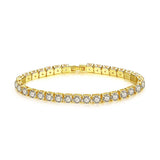 Bracelet Tennis Zircone 4mm Élégance Mariage