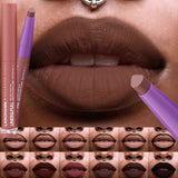 Crayon à lèvres mat durable, brun naturel, crayon à lèvres mat, haute Pigment, imperméable, teinte de Contour rouge, tasse antiadhésive, maquillage 𝓑2𝓢