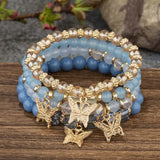 Set Bracelets Papillon Rose Bohème – 4 Pièces