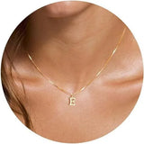 Collier Initiale A–Z Plaqué Or 18K