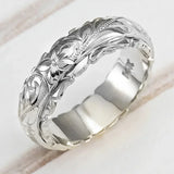 Bague Rose Or 14K Sculptée
