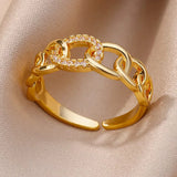Bagues Anillos Or Zircone