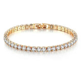 Bracelet tennis argent 925, style hip-hop, pour hommes et femmes.
