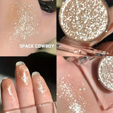 Fard à paupières scintillant longue tenue, effet brillant et lumineux, idéal pour les fêtes. 𝓑2𝓢