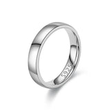 Bague plaquée or simple, style couple, idéale mariage ou fiançailles