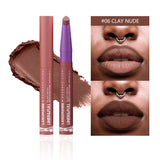 Crayon à lèvres mat durable, brun naturel, crayon à lèvres mat, haute Pigment, imperméable, teinte de Contour rouge, tasse antiadhésive, maquillage 𝓑2𝓢