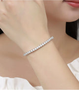 Bracelet Tennis Zircone 4mm Élégance Mariage