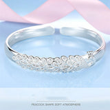 Bracelet Paon Argent 925 Élégant