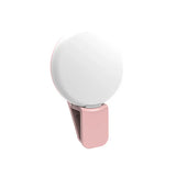 Mini anneau LED selfie à clip réglable