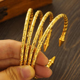 Bracelet vintage plaqué or 24 carats de 65 mm 𝓑2𝓢